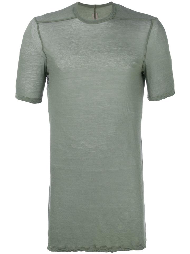 Rick Owens Round Neck T-shirt - Green