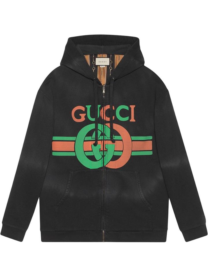 Gucci Reversible Sweatshirt With Interlocking G - Black