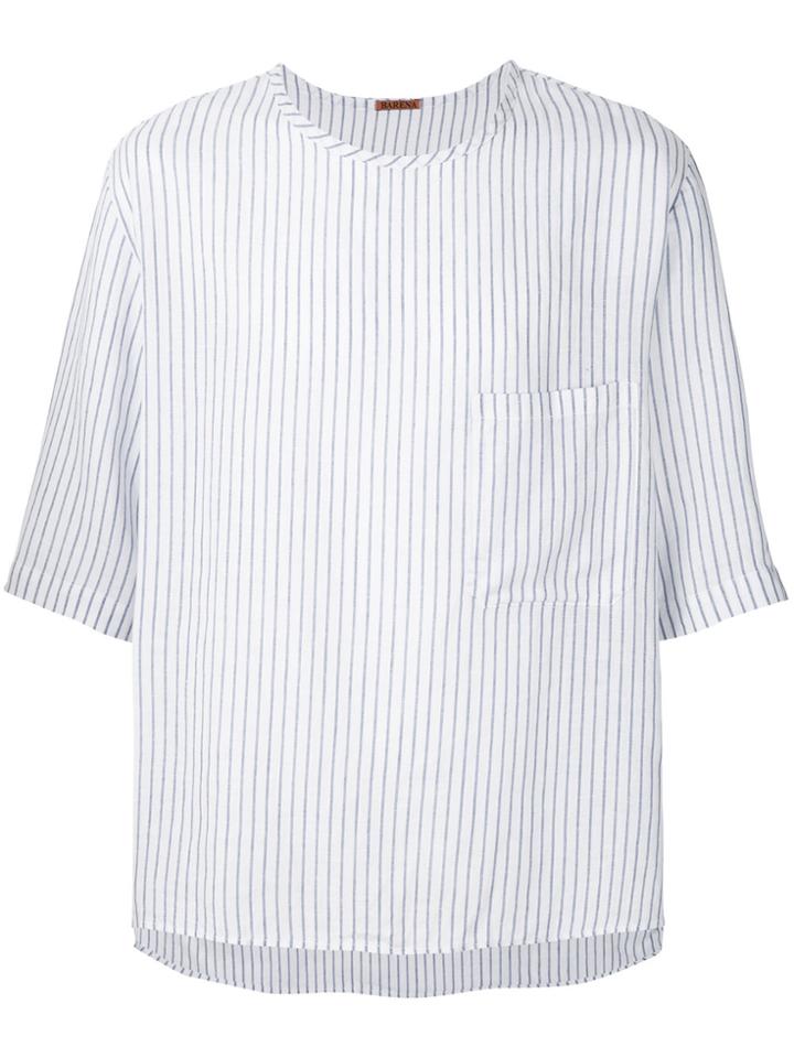 Barena Boxy Striped Top - White