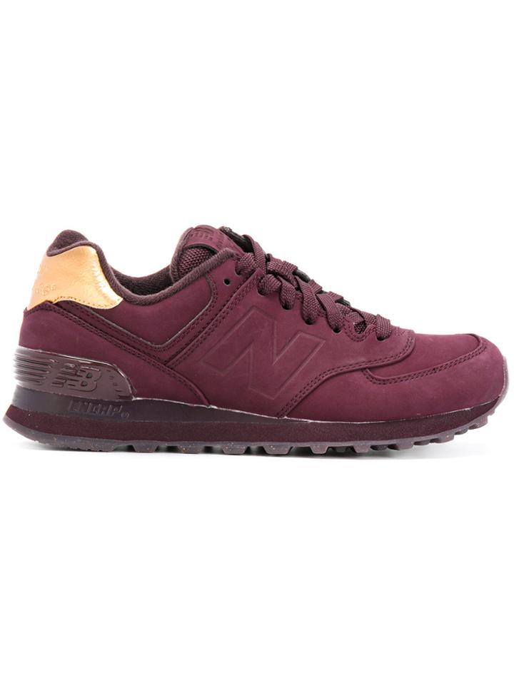 New Balance 574 Molten Metal Sneakers - Red