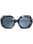 Thom Browne - Oversized Round Sunglasses - Women - Acetate - 54, Grey, Acetate