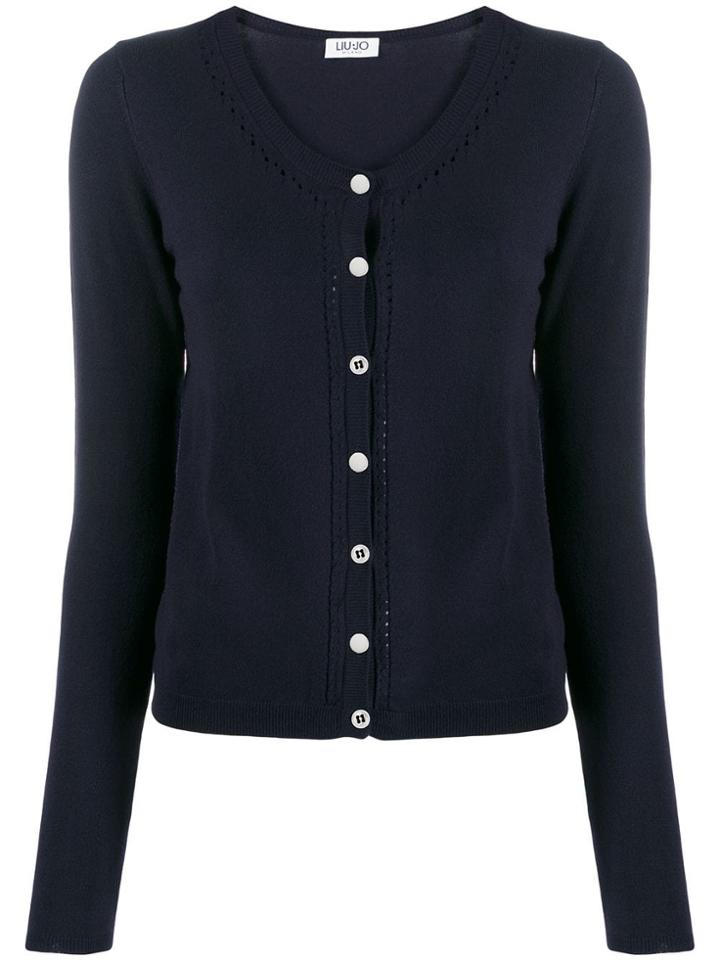 Liu Jo Fitted Classic Cardigan - Blue