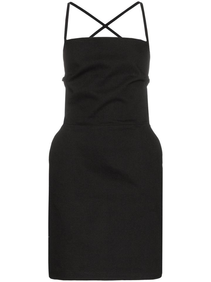 Eve Denim Fabienne Apron Denim Mini Dress - Black