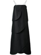 Isa Arfen Strapless Long Dress, Women's, Size: 8, Black, Cotton/polyamide/polyester