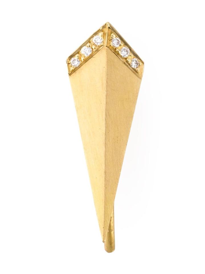 Ileana Makri Diamond Shard Earring - Metallic