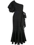 Johanna Ortiz One Shoulder Midi Dress - Black