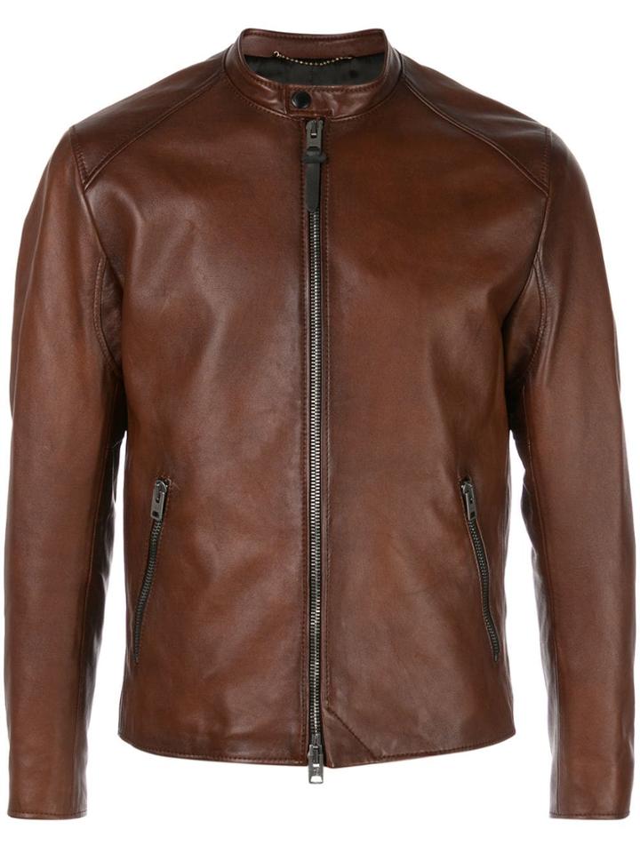 Coach Icon Racer Jacket - Brown