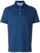 Brunello Cucinelli Classic Polo Shirt, Men's, Size: 56, Blue, Cotton