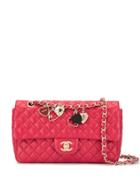 Chanel Pre-owned Valentine Double Chain Shoulder Bag - Red