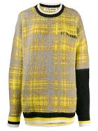 Ottolinger Plaid Logo Jumper - Yellow