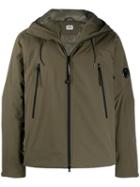 Cp Company Plain Hooded Jacket - Green