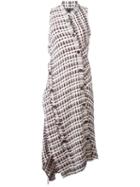 Proenza Schouler Asymmetric Tweed Dress, Women's, Size: 8, Brown, Cotton/acrylic/polyamide/other Fibers