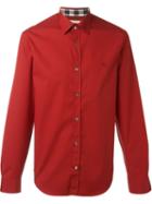 Burberry Brit Button Down Shirt, Men's, Size: L, Red, Cotton/spandex/elastane