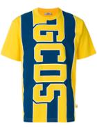 Gcds Logo Print T-shirt - Yellow & Orange