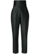 Stella Mccartney High-waist Corset Trousers - Black