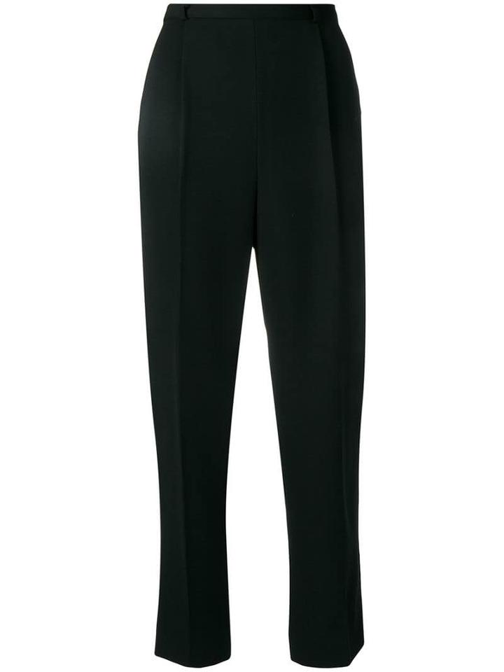 Giorgio Armani Pre-owned 1980's Cropped Trousers - Black