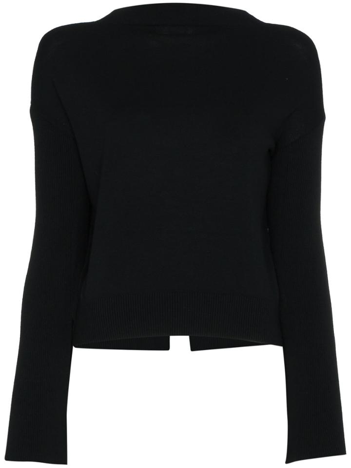 Adeam Long Bell Sleeve Sweater - Black