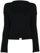 Adeam Long Bell Sleeve Sweater - Black