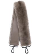 Max Mara Fur Shoulder Strap - Grey