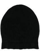 Rick Owens Knitted Hat - Black
