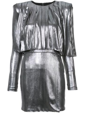 Zhivago - Metallic (grey) Structured Dress - Women - Polyester/spandex/elastane - M, Polyester/spandex/elastane