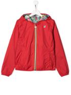 K Way Kids Reversible Hooded Jacket - Red