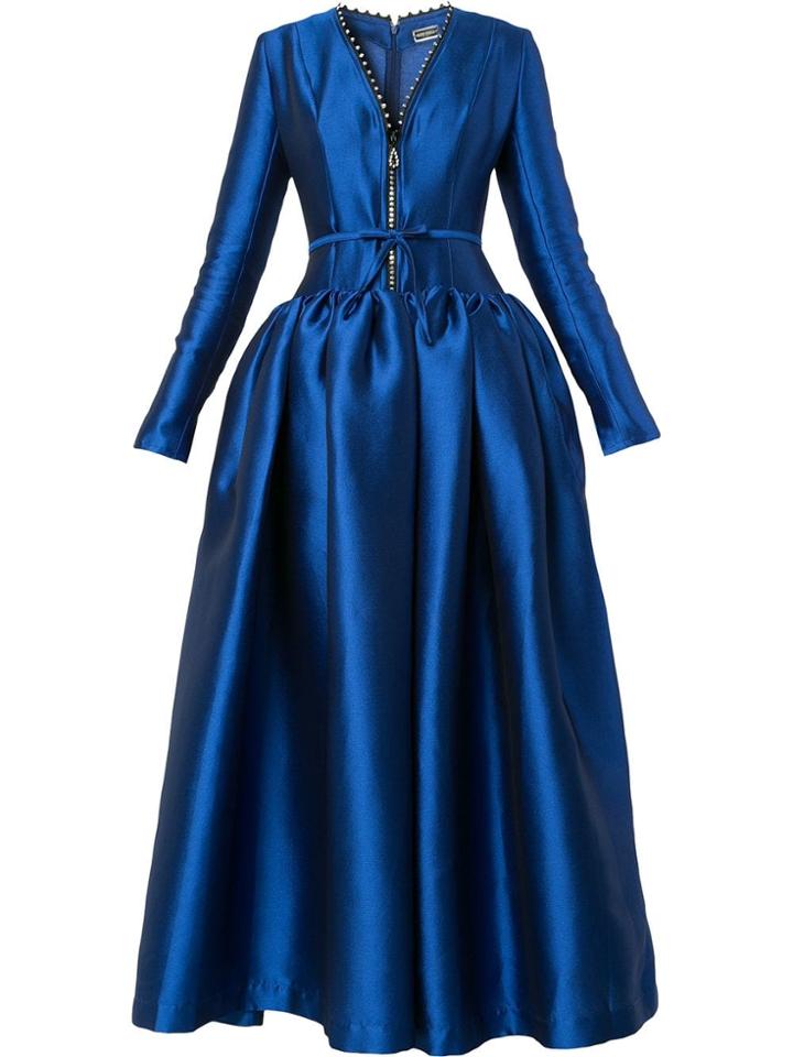 Alexis Mabille Front-zip Gown - Blue