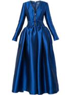 Alexis Mabille Front-zip Gown - Blue