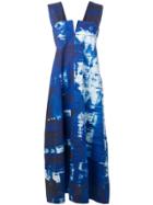 Issey Miyake Abstract Print Dress - Blue