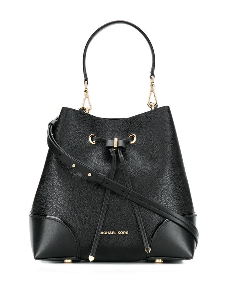 Michael Michael Kors Drawstring Bucket Tote - Black