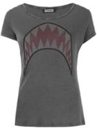 Rockins Shark T-shirt, Women's, Size: Medium, Grey, Cotton