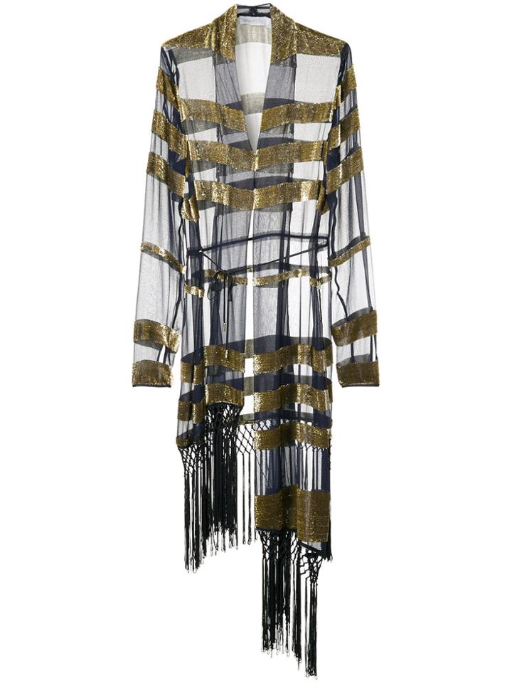 Alice Mccall Royal Stripes Capri Jacket - Blue