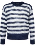 Marc Jacobs Striped Jumper, Men's, Size: Medium, Blue, Alpaca/wool/mohair/polyamide