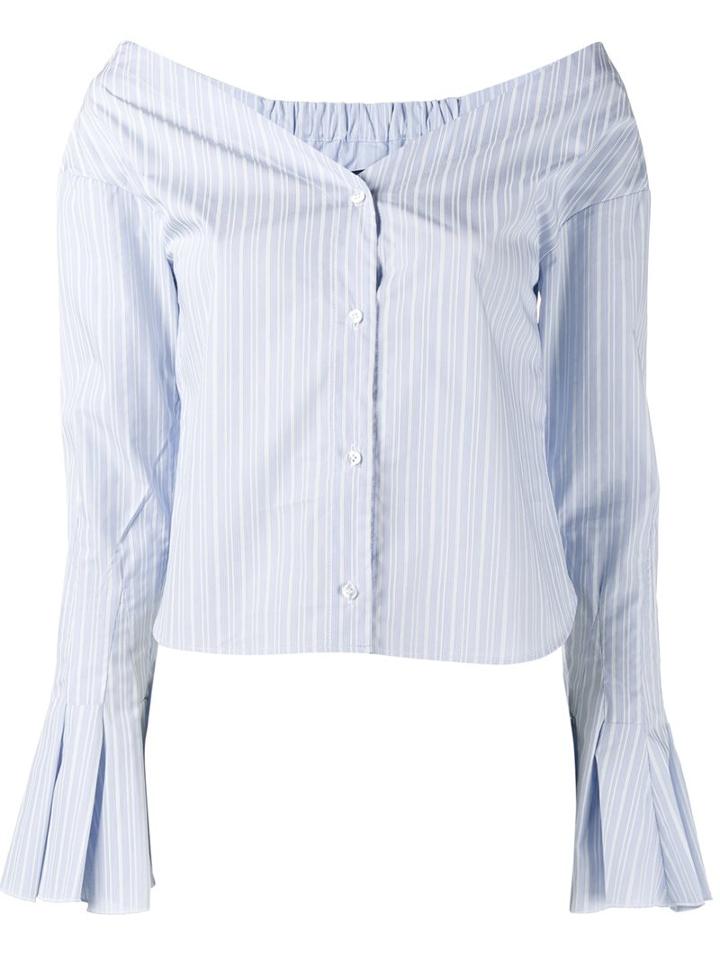 Jacquemus Ruffled V-neck Buttoned Blouse
