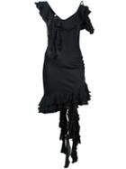 Moschino Vintage Asymmetric Frilled Dress