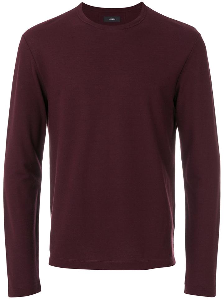 Joseph Crew Neck Sweater - Red