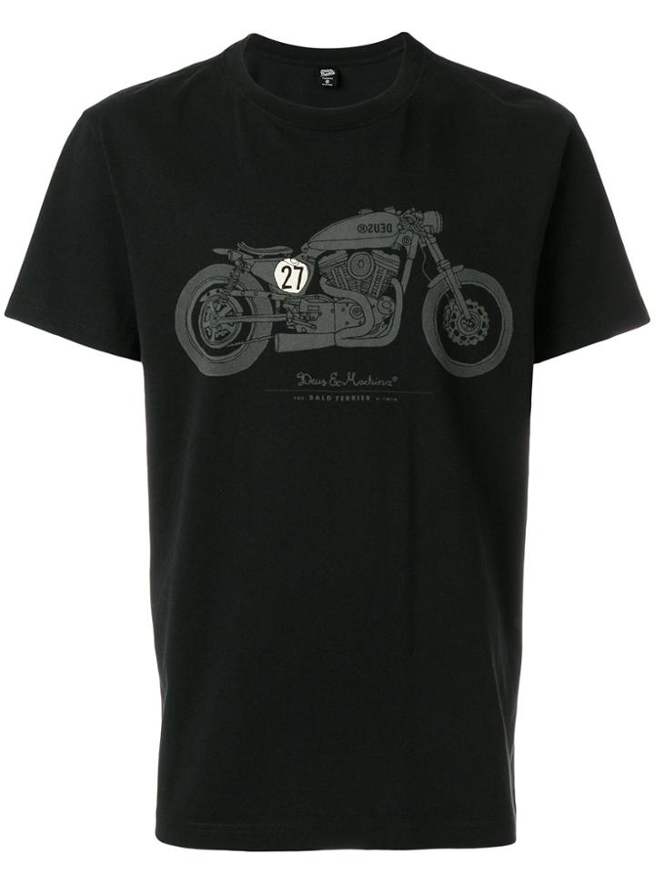 Deus Ex Machina Motorcycle T-shirt - Black