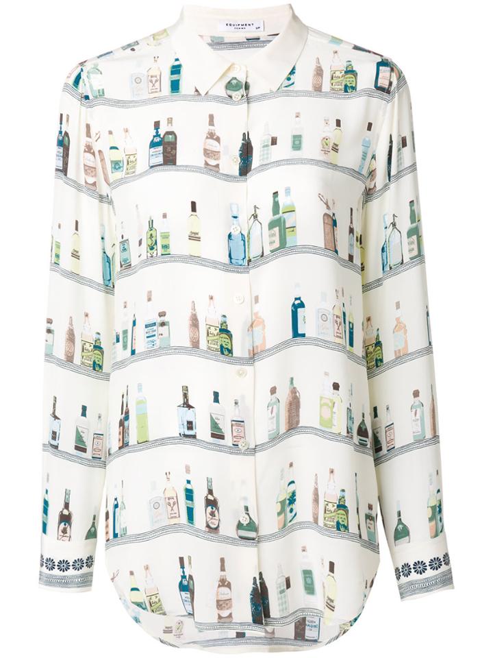 Equipment Bottle Printed Blouse - Nude & Neutrals