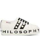Philosophy Di Lorenzo Serafini Pearl Embellished Platform Sneakers -