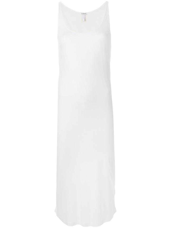 Loewe Ribbed Dress - White