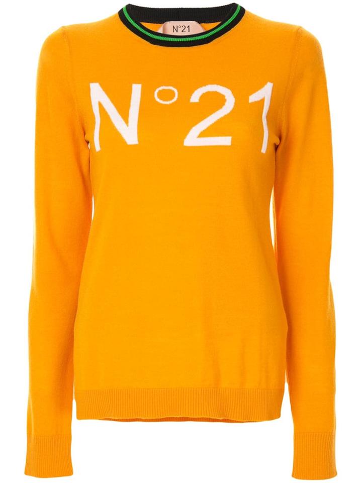 No21 Logo Sweater - Orange