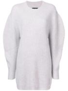 Isabel Marant Oversized Longline Sweater - Grey
