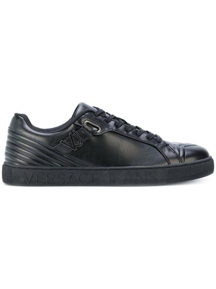 Versace Jeans Embossed Low-top Trainers - Black
