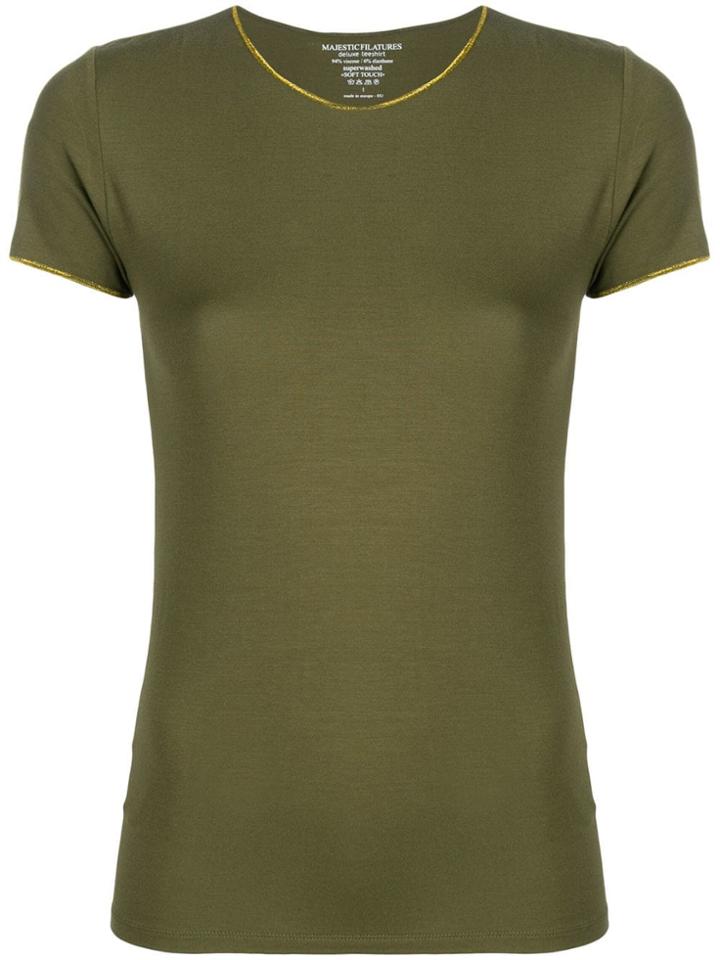 Majestic Filatures Plain Fitted T-shirt - Green