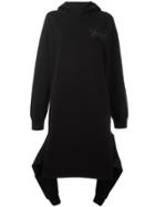 Aries Oversized Hooded Dress - Black