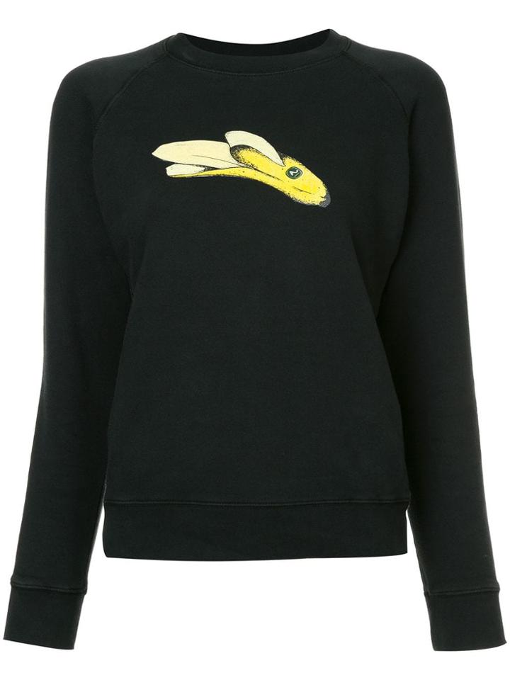 Alexa Chung Banana Sweatshirt - Black
