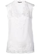 Kobi Halperin Macramé Detailing Blouse, Women's, Size: Xs, White, Silk/spandex/elastane