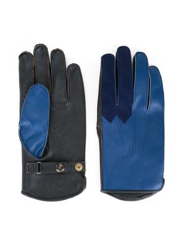 Addict Clothes Japan Bicolour Gloves - Blue