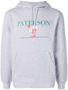 Paterson. Logo Print Hoodie - Grey