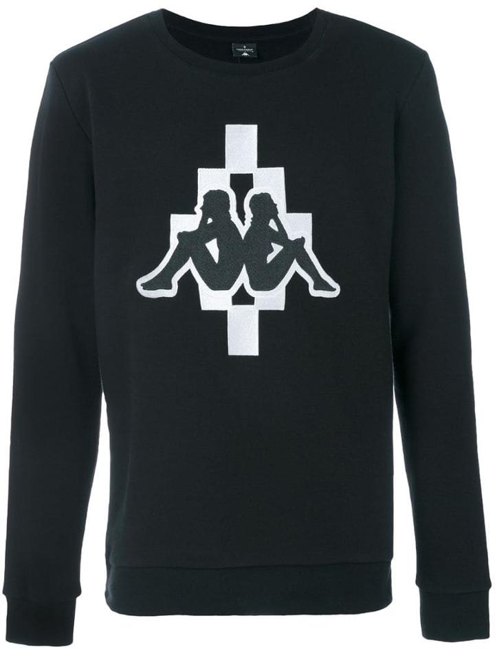 Marcelo Burlon County Of Milan Logo Printed Sweatshirt - Black